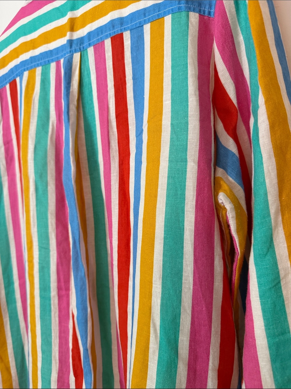 Tuckernuck Multicolor Striped Linen + Cotton Button-Up Shirt Dress - Picture 12 of 14